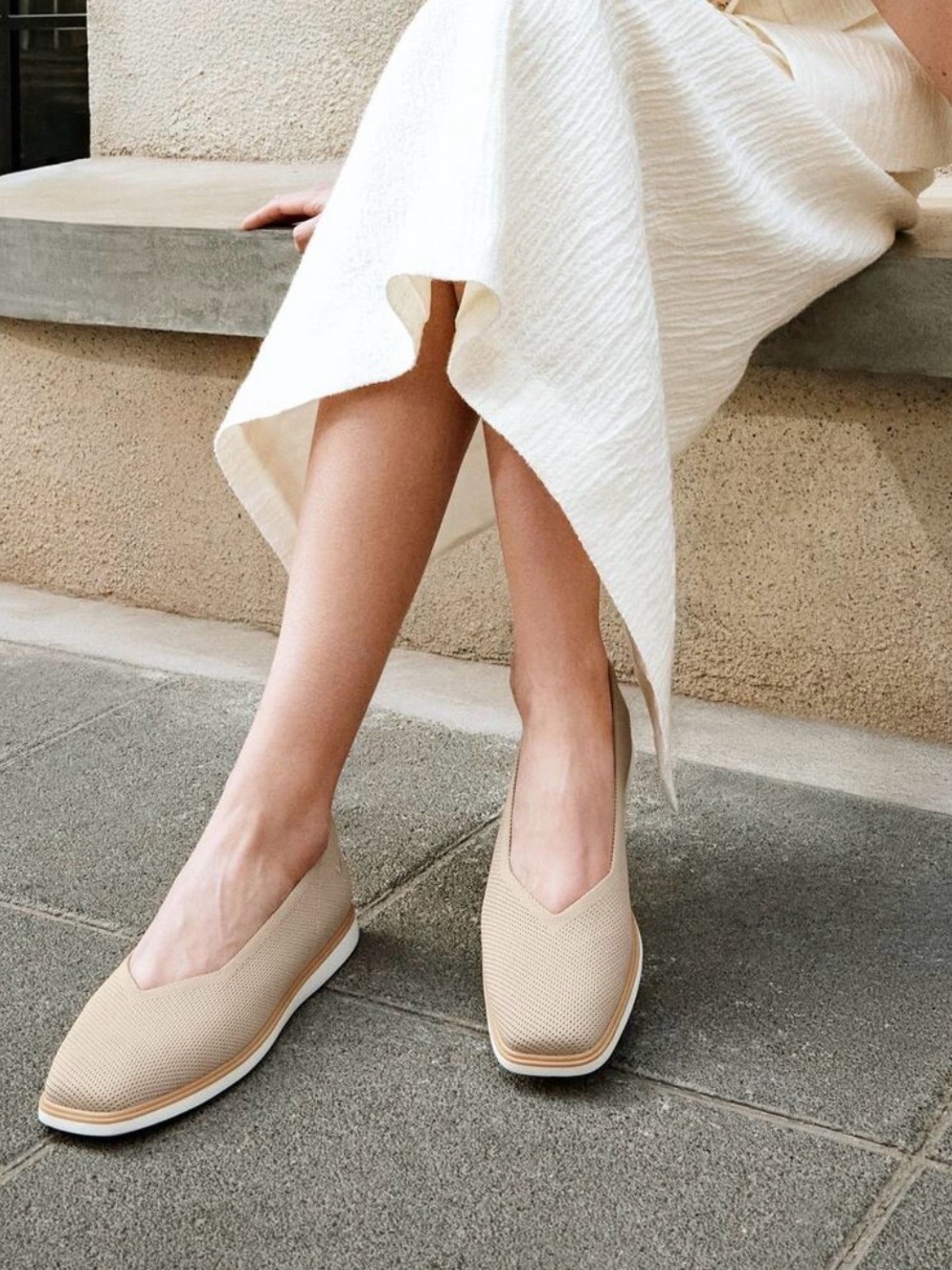 Vivaia Mabel Square-Toe All-Day Standing Flat 37/7